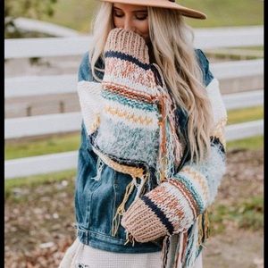 Scottie Ruffle Denim Jacket 